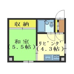 ハイツたかしの物件間取画像